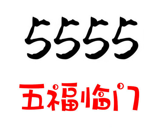 上海菏泽手机尾号5555寓意代表什么？