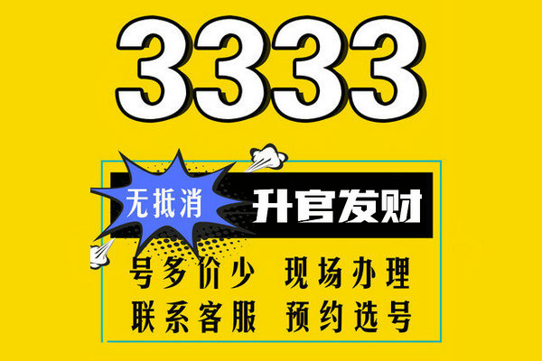 上海巨野手机尾号AAA333手机靓号出售