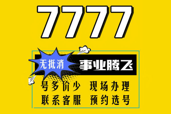 上海菏泽电信手机尾号7777吉祥号最新合集
